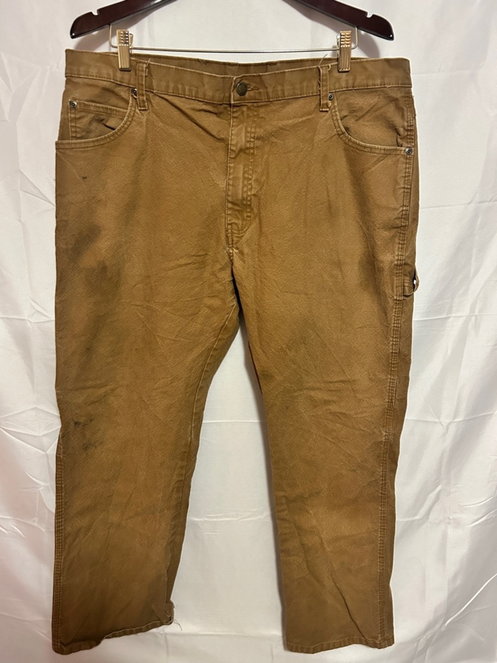 Dickies Carpenter‎ Pants Brown Workwear Size 38x30 Distressed